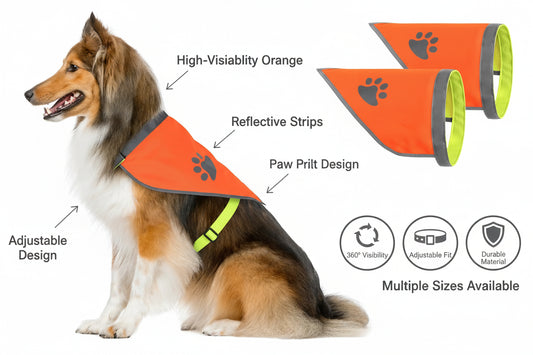 Dog Bandana Hi-Visibility Reflective 2-Pack