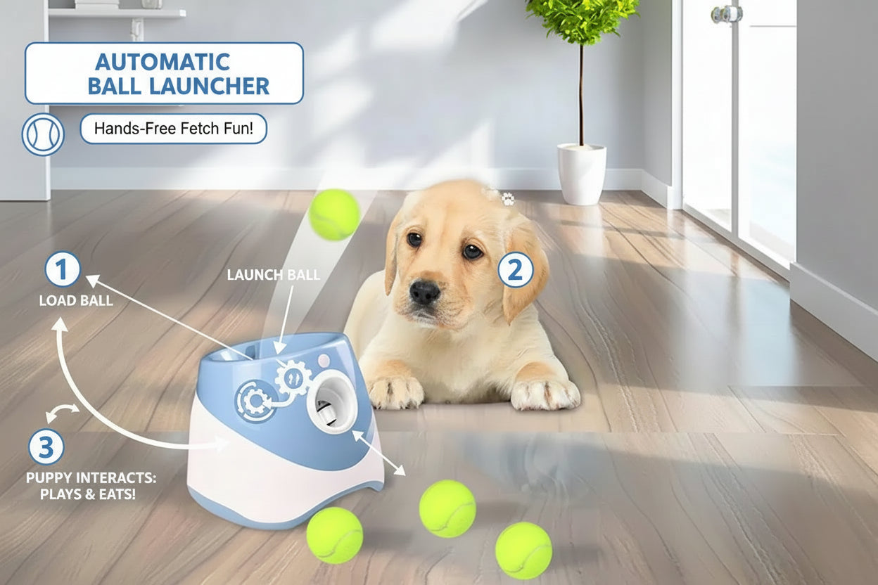 Automatic Dog Tennis Ball Launcher