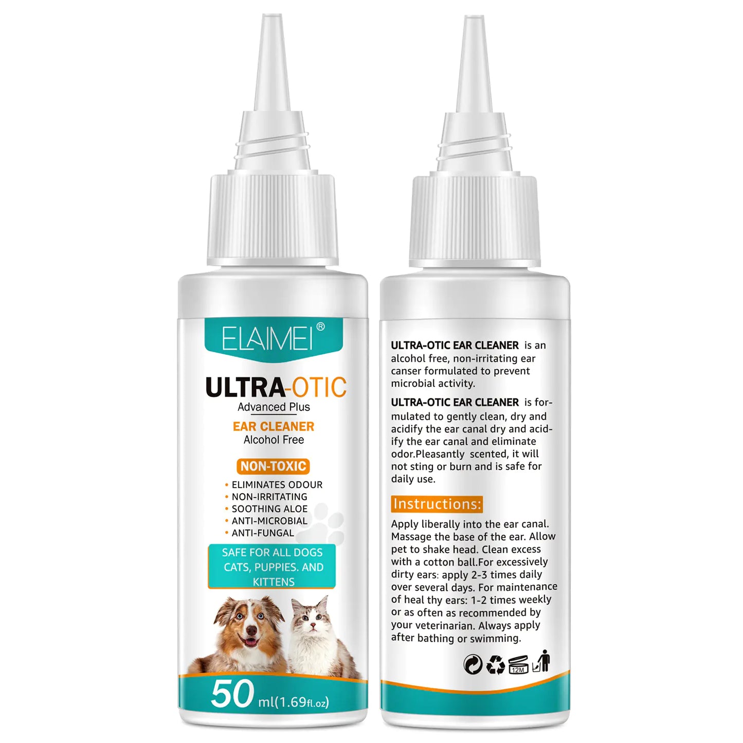 Premium Pet Ear Cleaning Solution (50 ml)