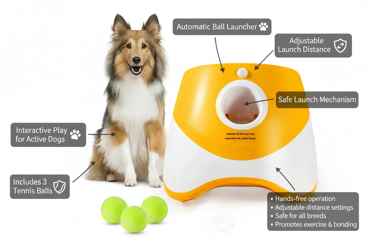 Automatic Dog Tennis Ball Launcher
