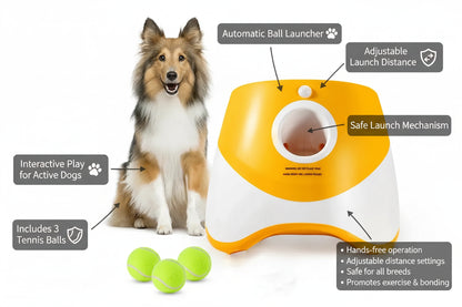 Automatic Dog Tennis Ball Launcher