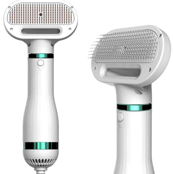 Portable 2-in-1 Dog Hair Dryer & Grooming Brush