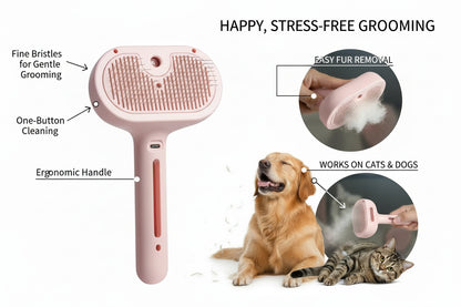 Pet Hair Spray Brush